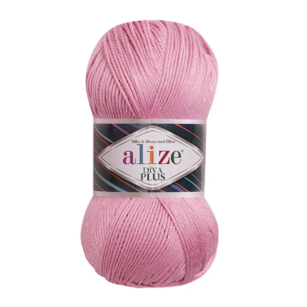 Diva Plus Hand Knitted Yarn - 21 Color Options 220 Meters(100gr) hand Knitting Yarn Ball-Alize Diva Plus-Blanket -Scarf-Baby