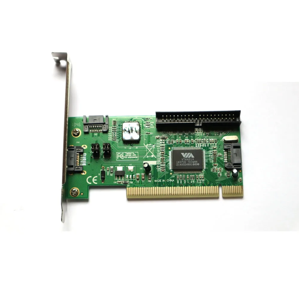 3 Port SATA + 1 IDE PCI Controller RAID Karte Adapter w/SATA kabel