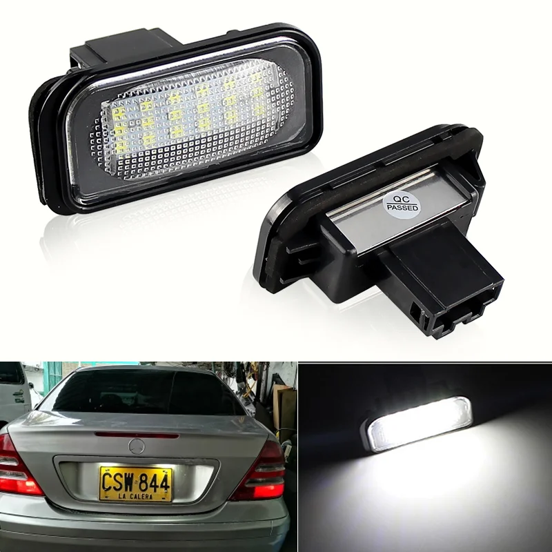 

LED License Number Plate Light Lamp 36 SMD For Mercedes Benz 2001-2007 W203 4D Sedan C240 C230 C55 AMG C320 C350 C280 C43 C32