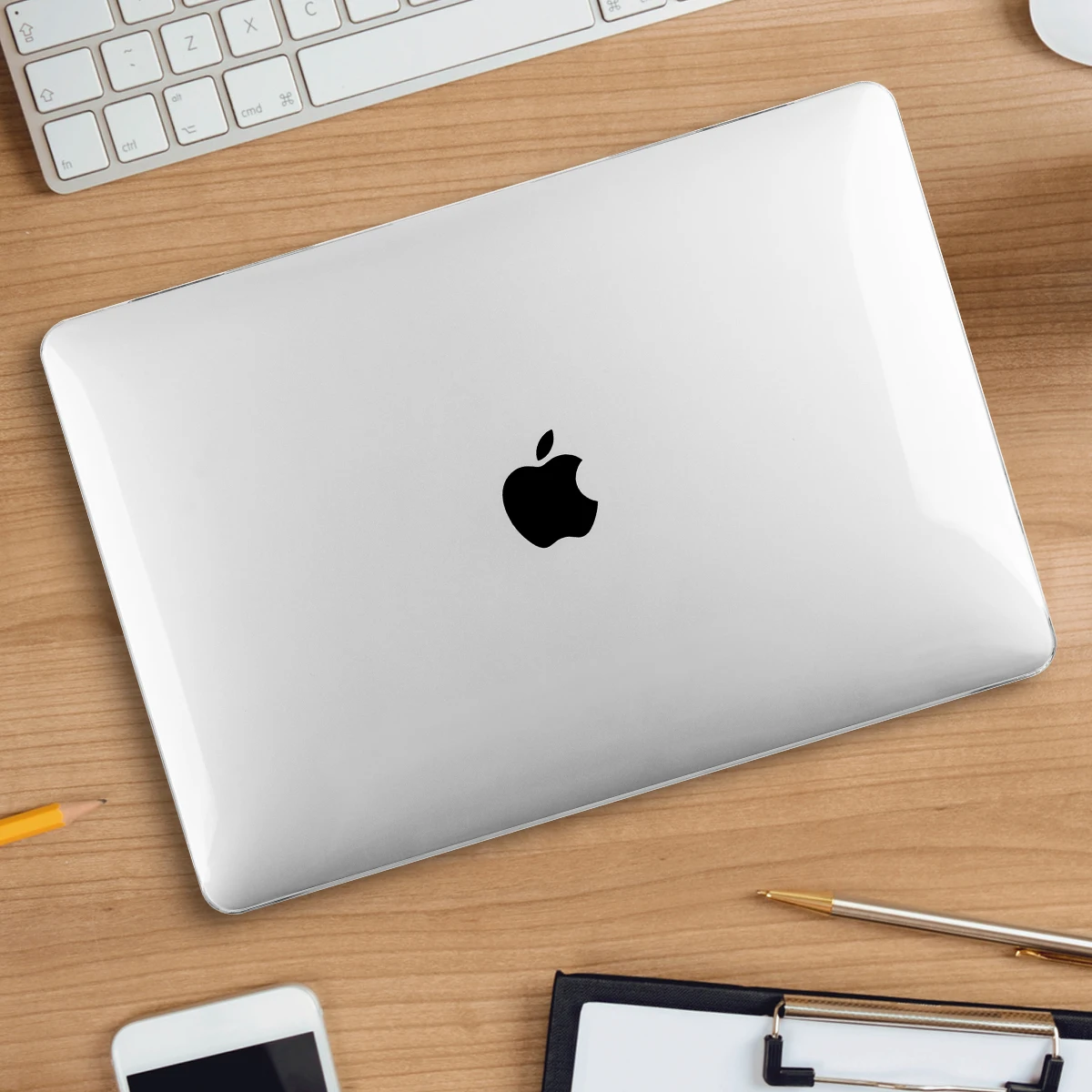 حافظة من البلاستيك الصلب لماك بوك برو 14 A2442 و ماك بوك برو 16 بوصة A2485 (20221 الإصدار) حافظة كريستال مع M1 برو ماكس