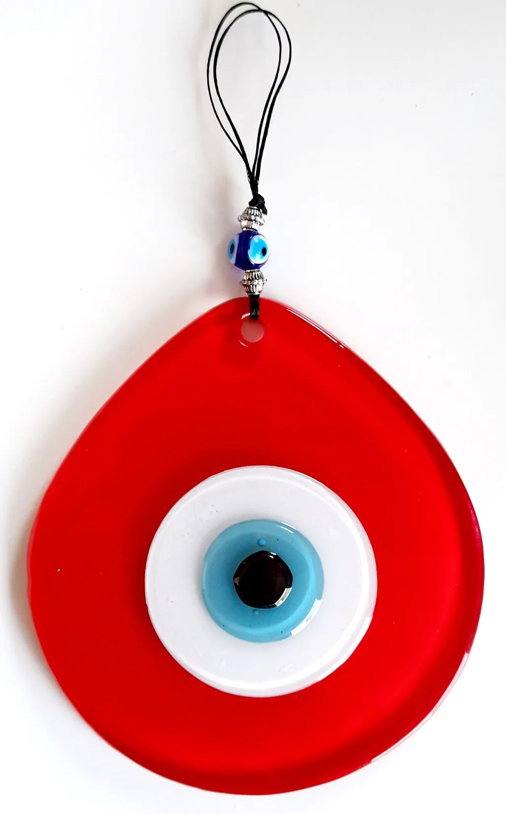 Red Color Drop Pattern Evil Eye Bead Handmade Wall Decoration