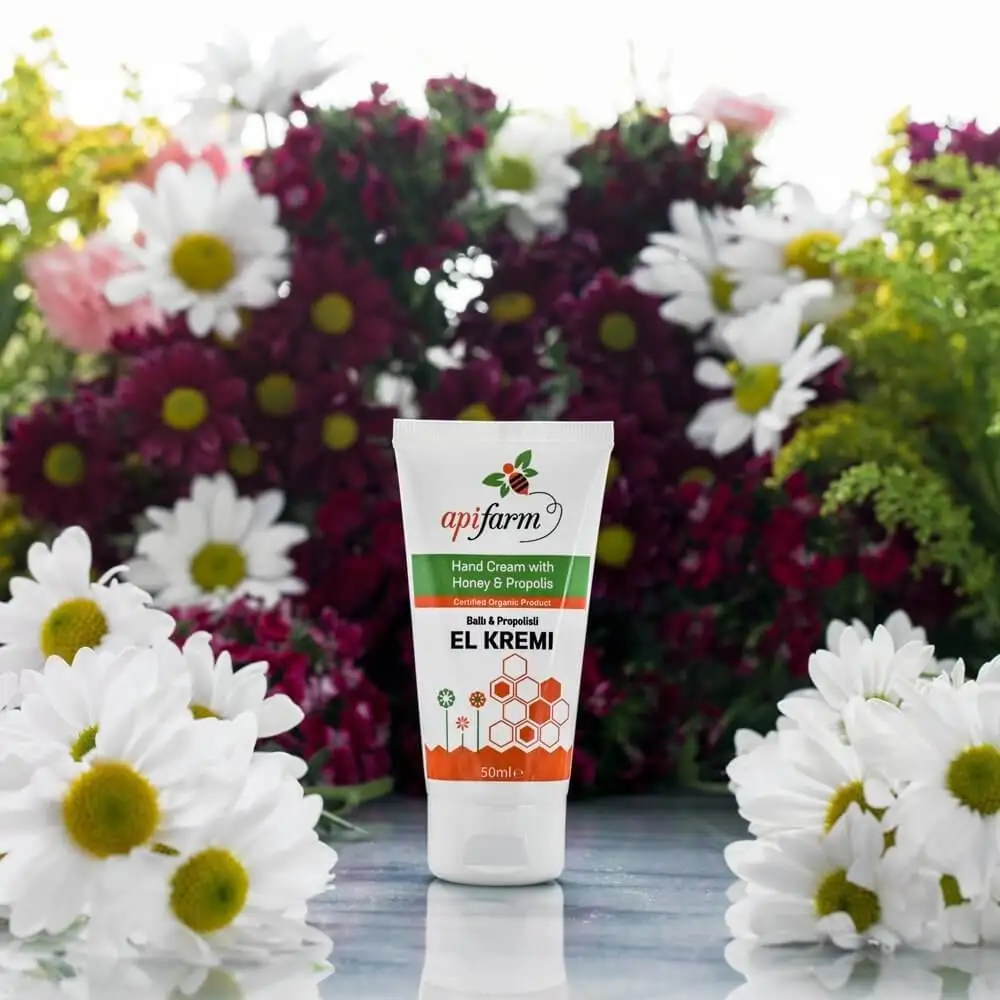 Apifarm Hand Cream with Organic Honey and Propolis, 50ml