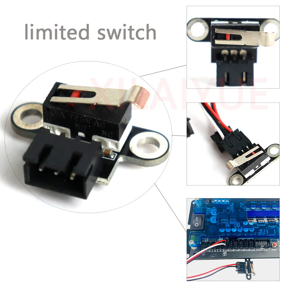 3pcs Mini Limit Switch with 3-Pin Cable Vertical limit switch for CNC 3018