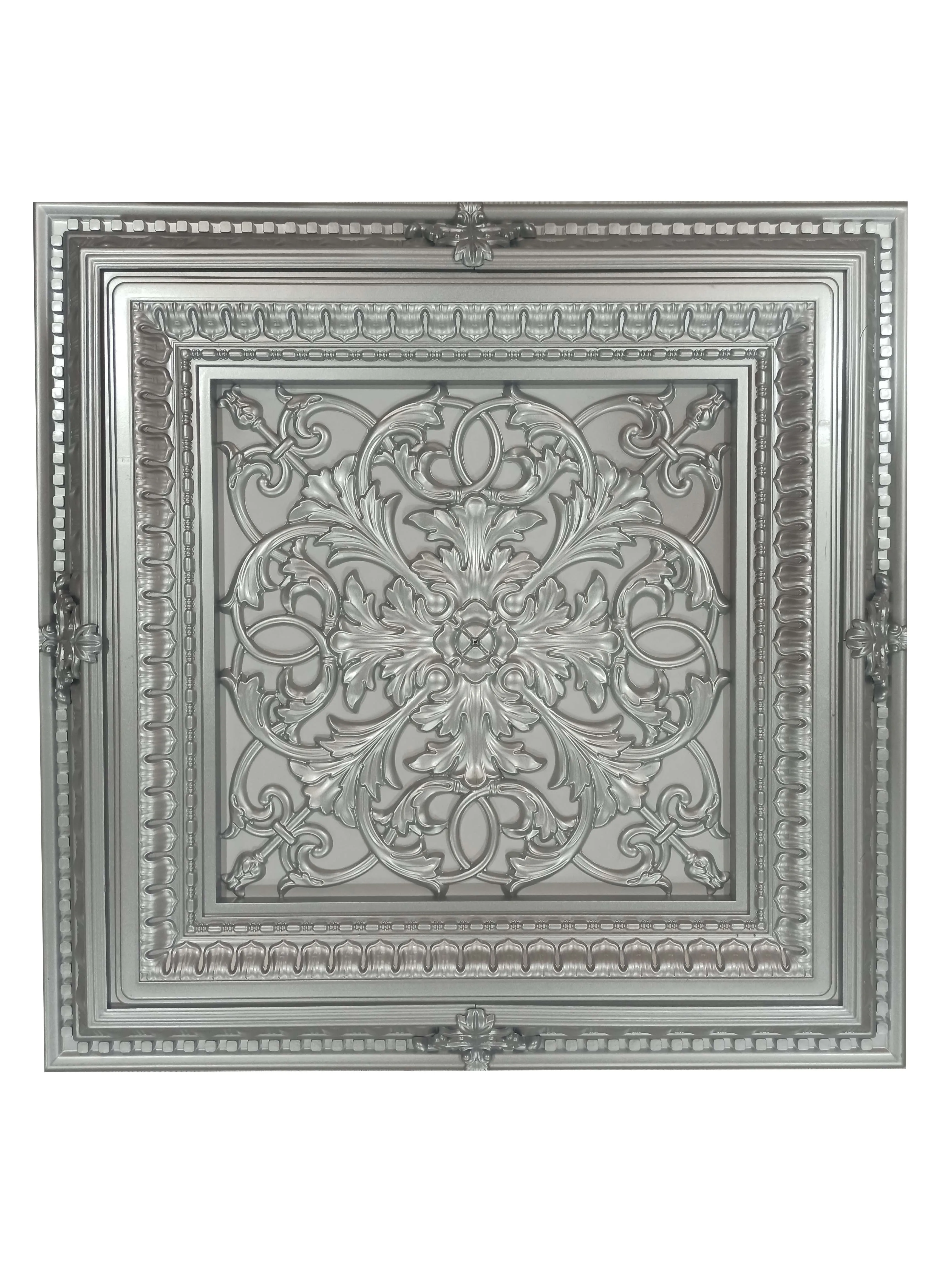 DECOGOLD Decorative Square Design Ceiling Medallion  For Chandelier 72x72cm