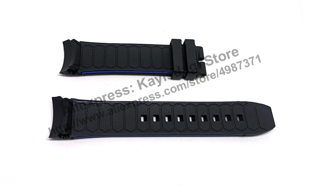 23mm Black Rubber Watch Band Strap Comp. Tissot PRS 516 T0794272605700 , T0794272705700, T0794272705701