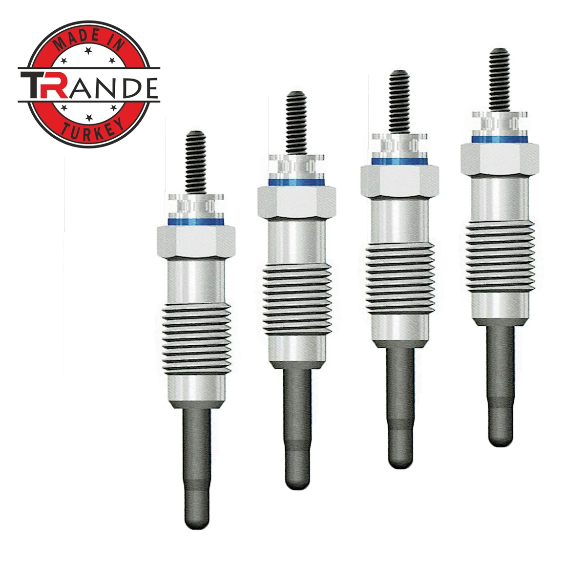 Trande Diesel Engine Heater Glow Plug 4 Pcs 10.5V For 1106537507 Made In Turkey Trande Store Guarantee