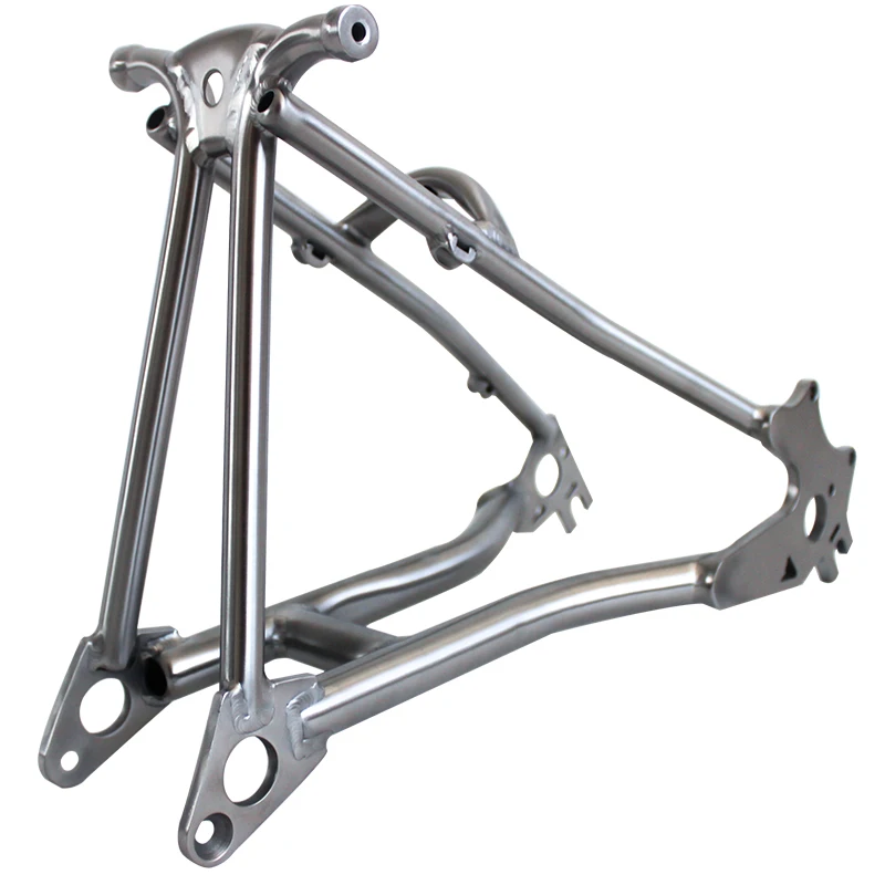 Titanium Gr9 Folding Bike Triangle with Disc Brake, Aviation Material, Wholesale