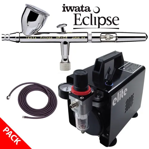 Iwata Eclipse HP-CS 에어브러시 팩03: 전문가급 마감 품질을 위한 완벽한 선택
