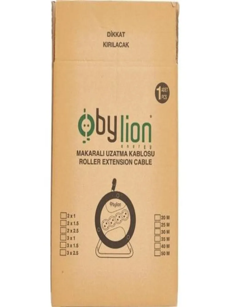 Bylion Portable Roller Extension Cable 3*2.5mm ² 20-30-40 mt.