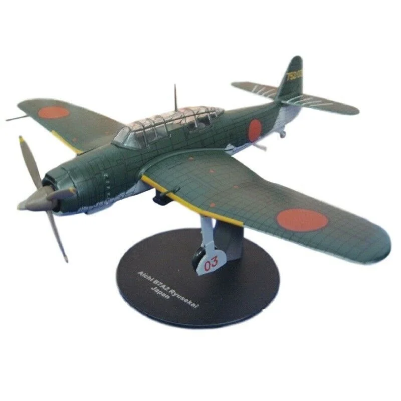 Altaya, Airplane Aichi B7A2 Ryusekai Japan 752 Kalgun Kokutai 1945, 1:72 Scale, Diecast Miniature, World War II Combat Aircraft Collection, New in Blister Original Packaging, Model Name on Base