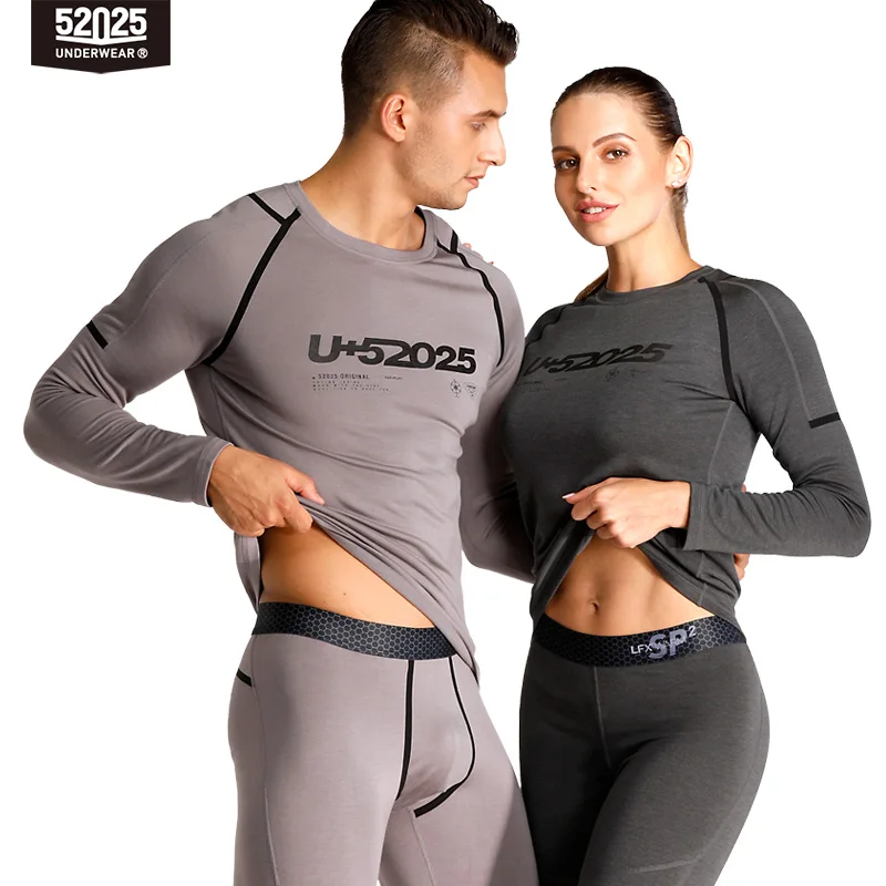 52025 Warm Thermal Underwear for Men & Women Fleece-lined Carbon Long Johns Stylish Warm Perfect for Winter Comfort BLACK FRIDAY