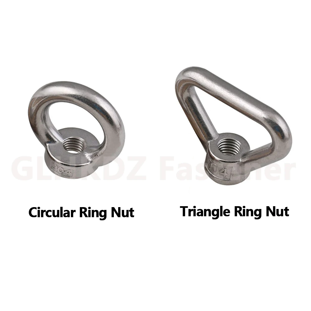 M3 M4 M5 M6 M8 M10 M12 M14-M24 Lifting Eye ด้ายแหวน Nut Marine เรือแหวน Loop สำหรับสายเชือก304 A2สแตนเลส