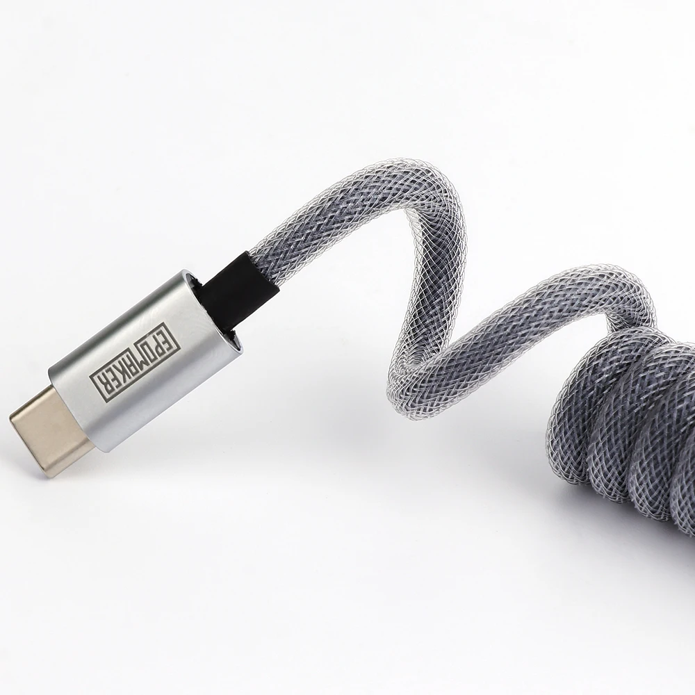 EPOMAKER EP-01 Custom Coiled Double Sleeved Type-C Detachable Cable for Mechanical Keyboard - Image 4