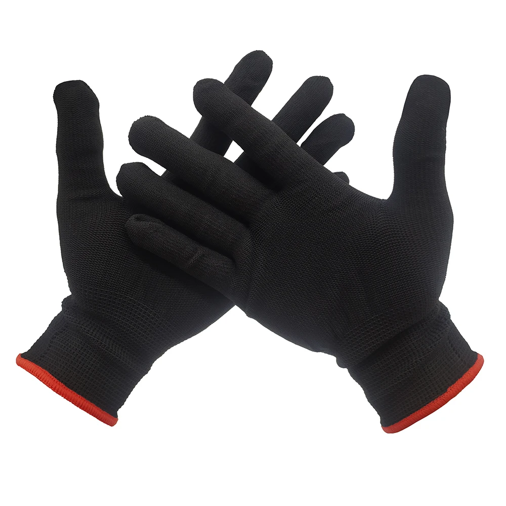 1/2/3 Pair Black Inspection Nylon Work Gloves Male Female Serving Waiters Drivers Jewelry Glove Car Film Construction Gloves D08