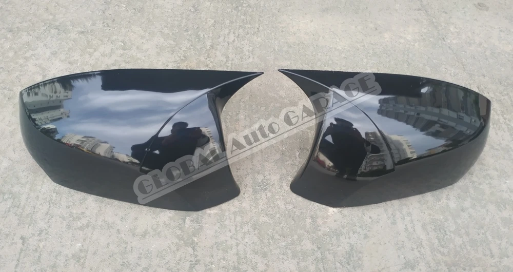 Per RENAULT MEGANE 3 Bat Mirror Cover 2008-2016 Glossy Piano Black 2 pezzi Wing Car Styling accessorio Auto Spoiler universale