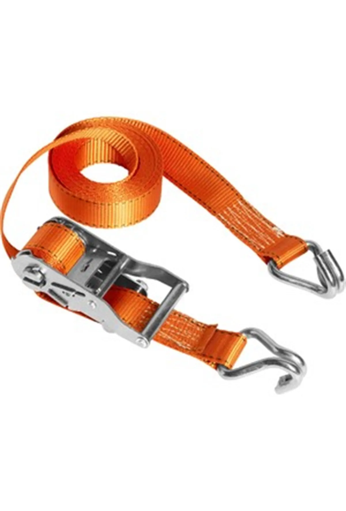 25mm 4mt Ratchet Strap (Mini Size) Tie Down Strap With J-Hook Load Capacity 1000kg Work Limit 2000kg for Lawn Equipment, Moving