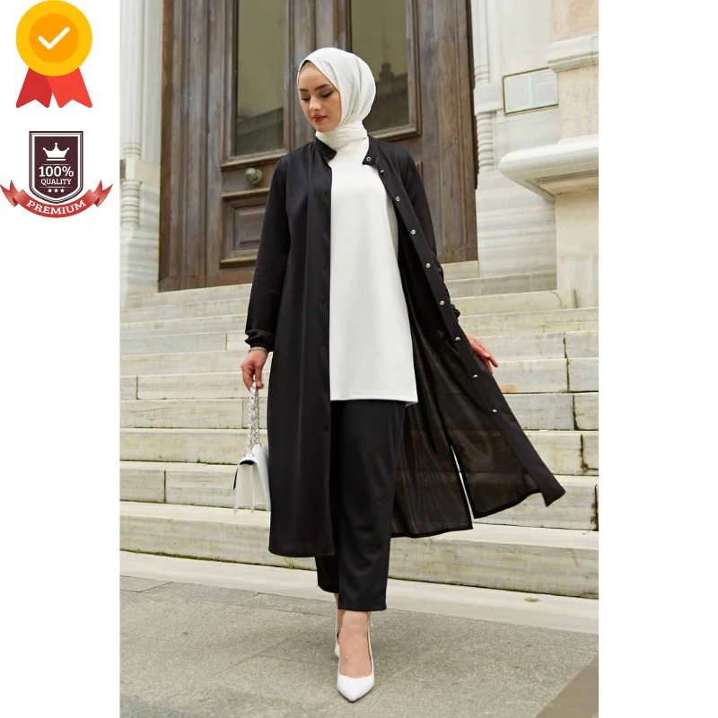 

Tunic Pants Muslim Woman Set |NEW SEASON| Dubai Abaya Turkey Muslim Clothes Kaftan Ramadan Women's Dress Hijab Islam