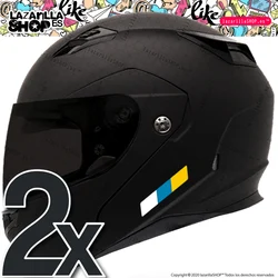 2uds PEGATINAS BANDERA DE CANARIAS pegatina moto sticker CANARIAS vinilo coche casco btt bicicleta quad pc lazarillaSHOP™ (2PCS)