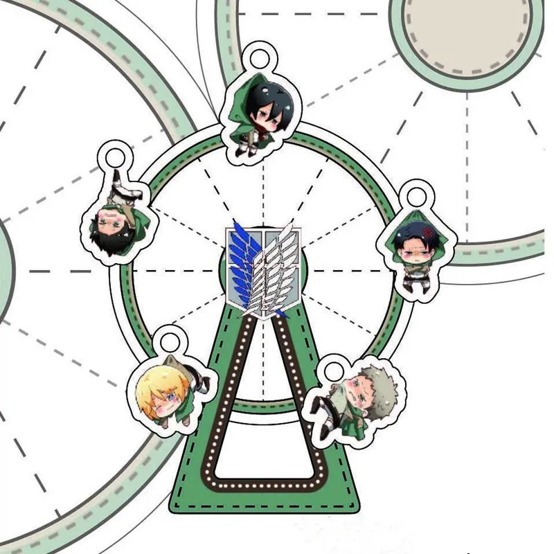 Attaque des Titans Ailes des Pages, Grande Roue Rotative, Décor de Bureau, Support, Modèle, Plaque, Jouet, Cosplay, Collection, Cadeau