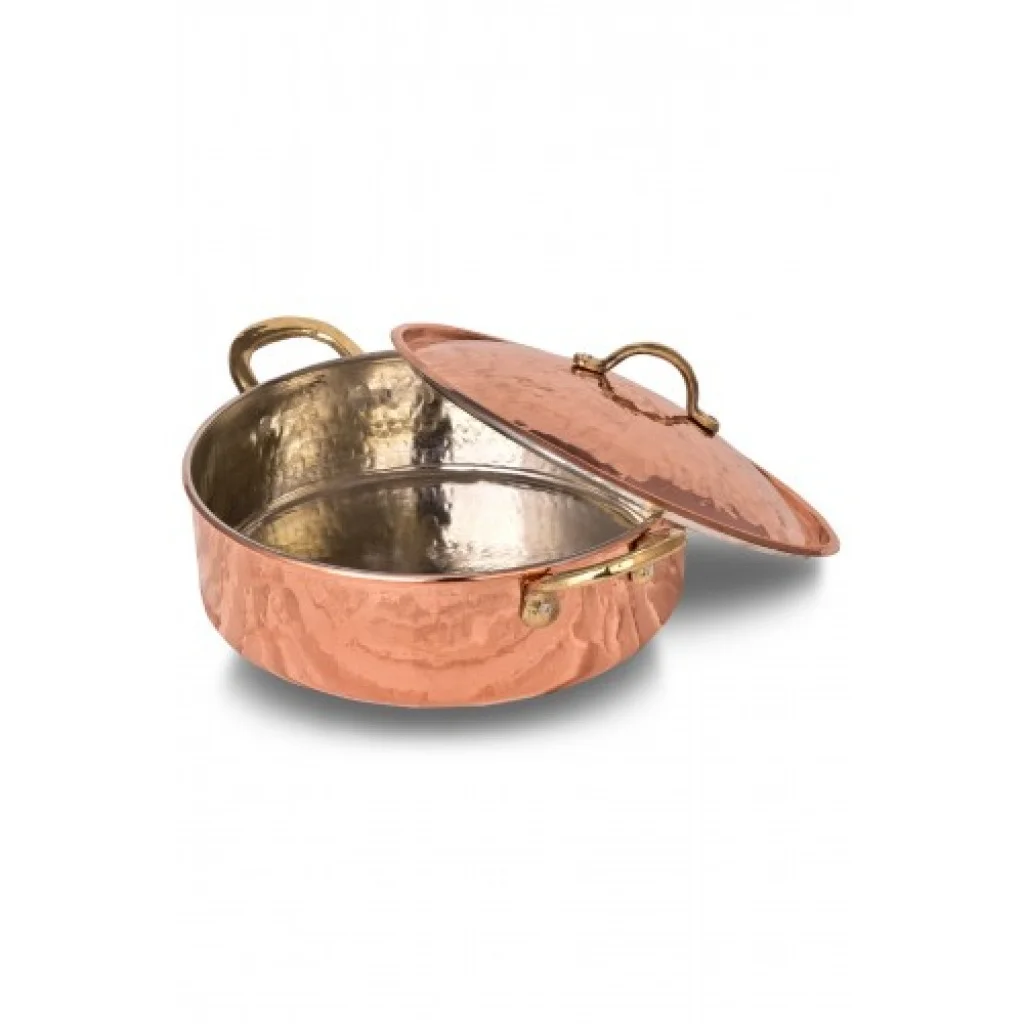 Small Italian Design Copper Cooking Pot Lid Handmade 100% Pure Copper High Quality Copper Cookware Foodsafe Pure Copper Baking