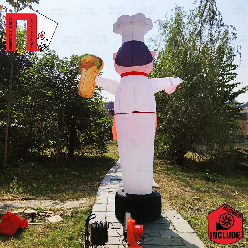 Chef Air Sky Dancer Pizza Burger Tacos Restaurant Advertising Promotion Welcome Wacky Waving Inflatables Arm Flailing Tube Man