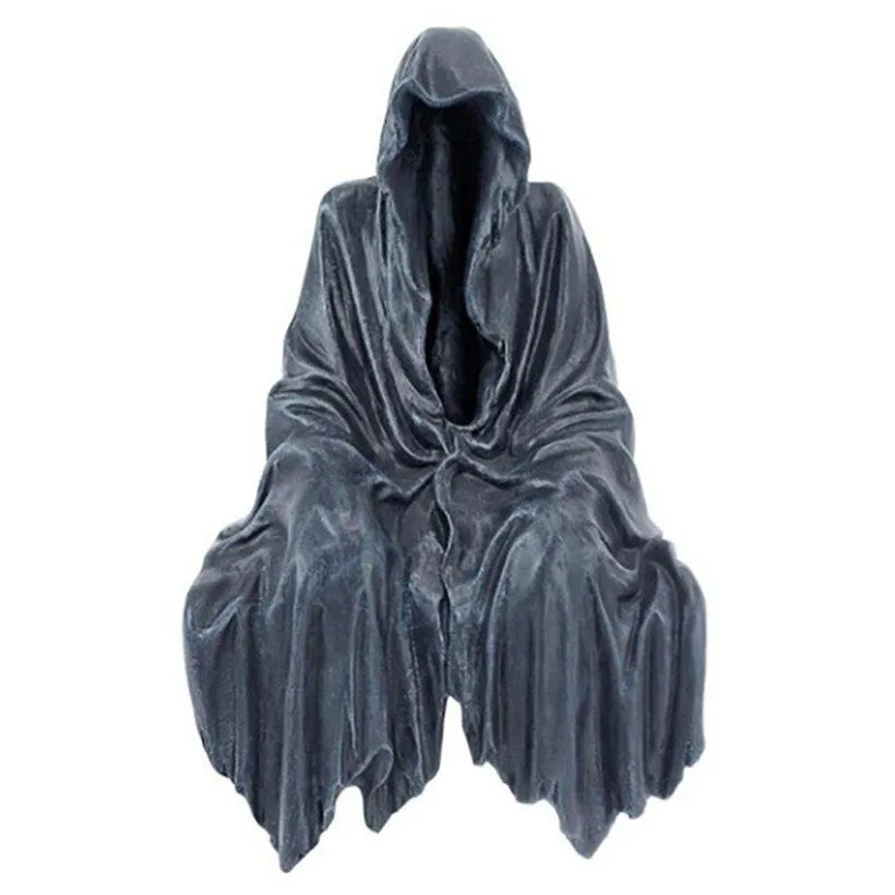 The Reaper Figure Gothic Desktop Art Gift Sculpture For Home Decor Ornament Grim Reaper fermalibri statua fantasma bambola di Halloween