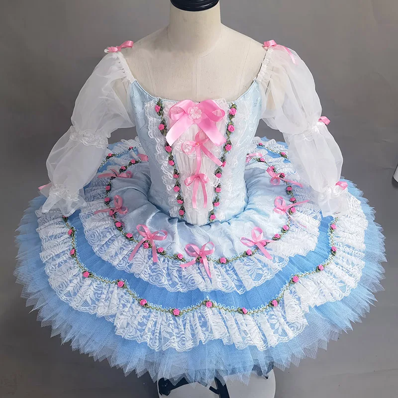 Custom Made High Quality Fairy Blue Bird Ballet Tutu Dress,Sugar Plum Fairy Pancake Ballet Tutu Evgenia Obraztsova Performance