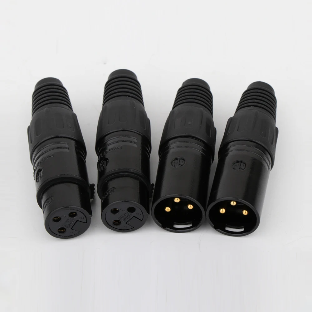 3pin XLR Connector Female and Male MIC Jack Plug Audio Microphone Cable Connector MIC Adapter For Microphone Audio Tool