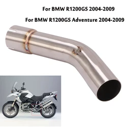 For BMW R1200GS R1200GS ADV 2004-2009 Motorcycle Middle Mid Link Pipe Exhaust Connecting Tube Slip On Modified System Left Side