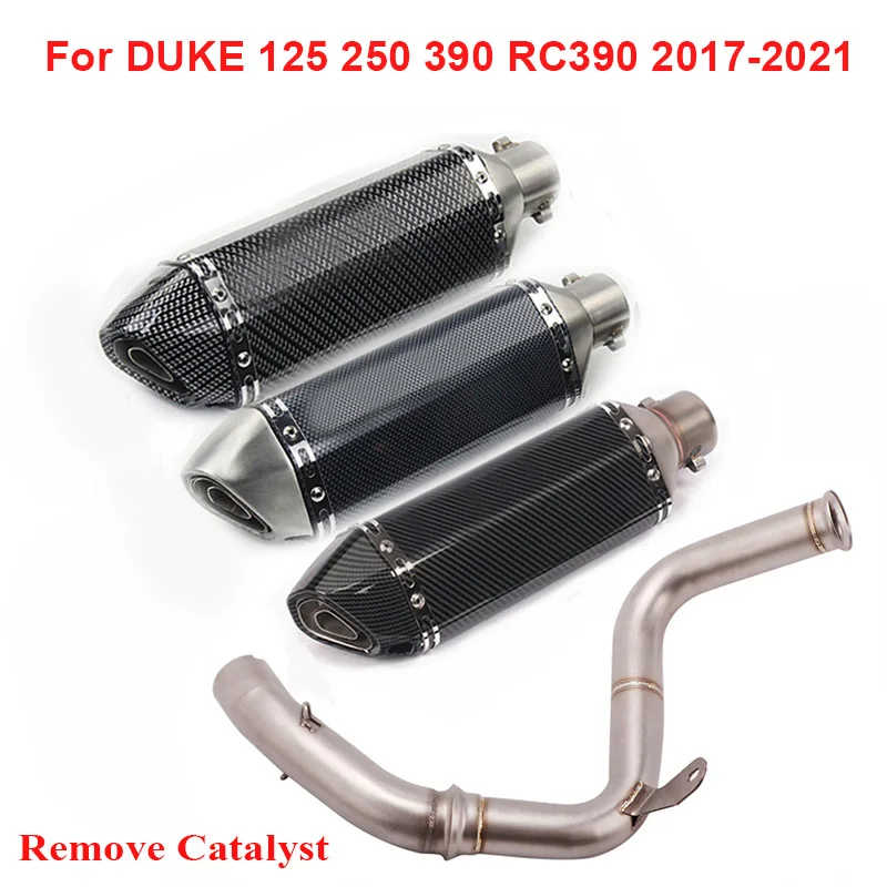 

Motorcycle Exhaust Escape Muffler DB Killer Baffle Connector Link Tube Modified for DUKE 125 250 390 RC390 2017-2020