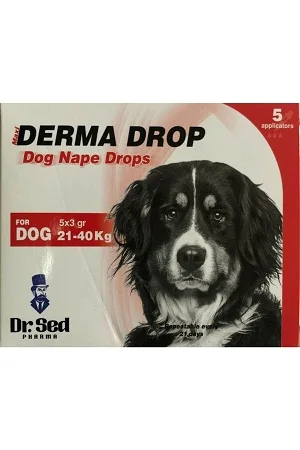 CCA External Parasite Drops For Dogs Maxi Derma Drop 5x1 Ml 21-40Kg