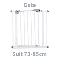 Puerta de seguridad para niños, valla de seguridad para escaleras, protección para bebés, aislamiento de perros, 73 - 85 Cm