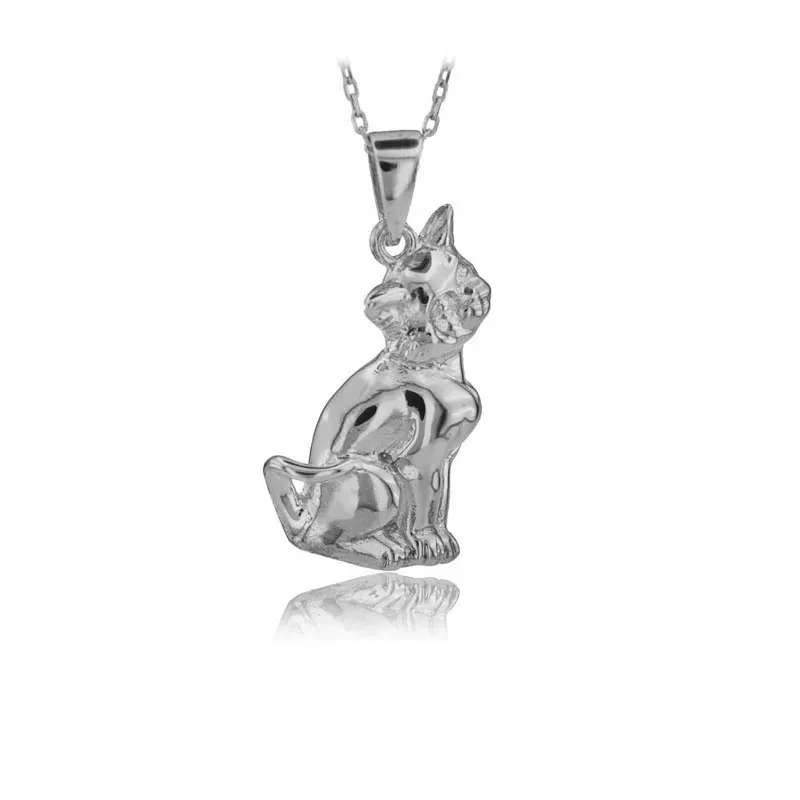 Cat Necklace 925 Sterling Silver Kitten Necklace Bouquets Gift Kitty Necklace