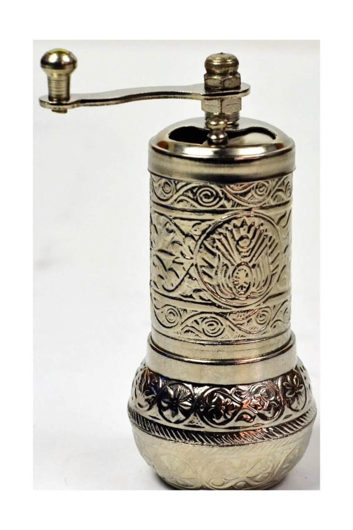 WONDERFUL MILL PERFECT OTTOMAN Silver Color Coated Pepper And Spice Mill FREE SHIPPING FREE SHIPPING