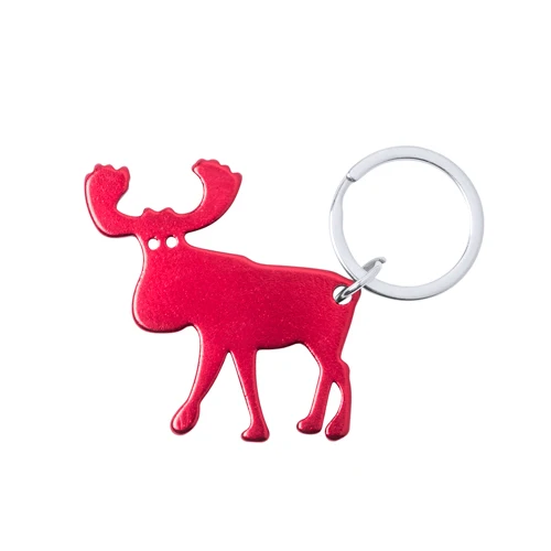 Lot of 20 keychains red reindeer opener-give this original keychain for Christmas. Advertising or company gift