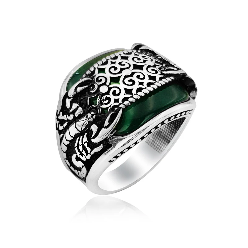 925 Silver Scorpion Printed Traditional Men Ring