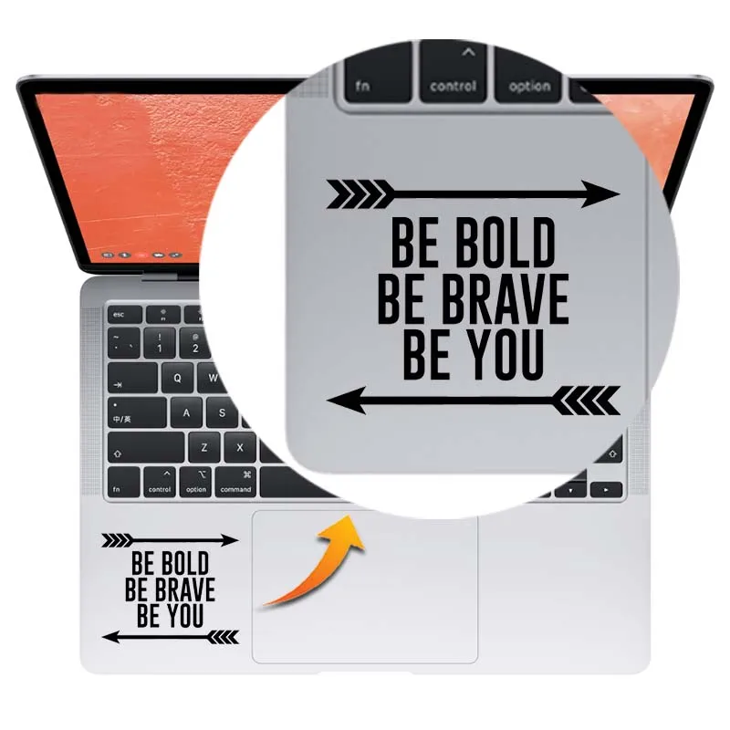 Be You Motivational Saying Laptop Sticker for Macbook Pro Air Retina 11 13 15 inch Mac Skin Decor Vinyl Notebook Trackpad Decal