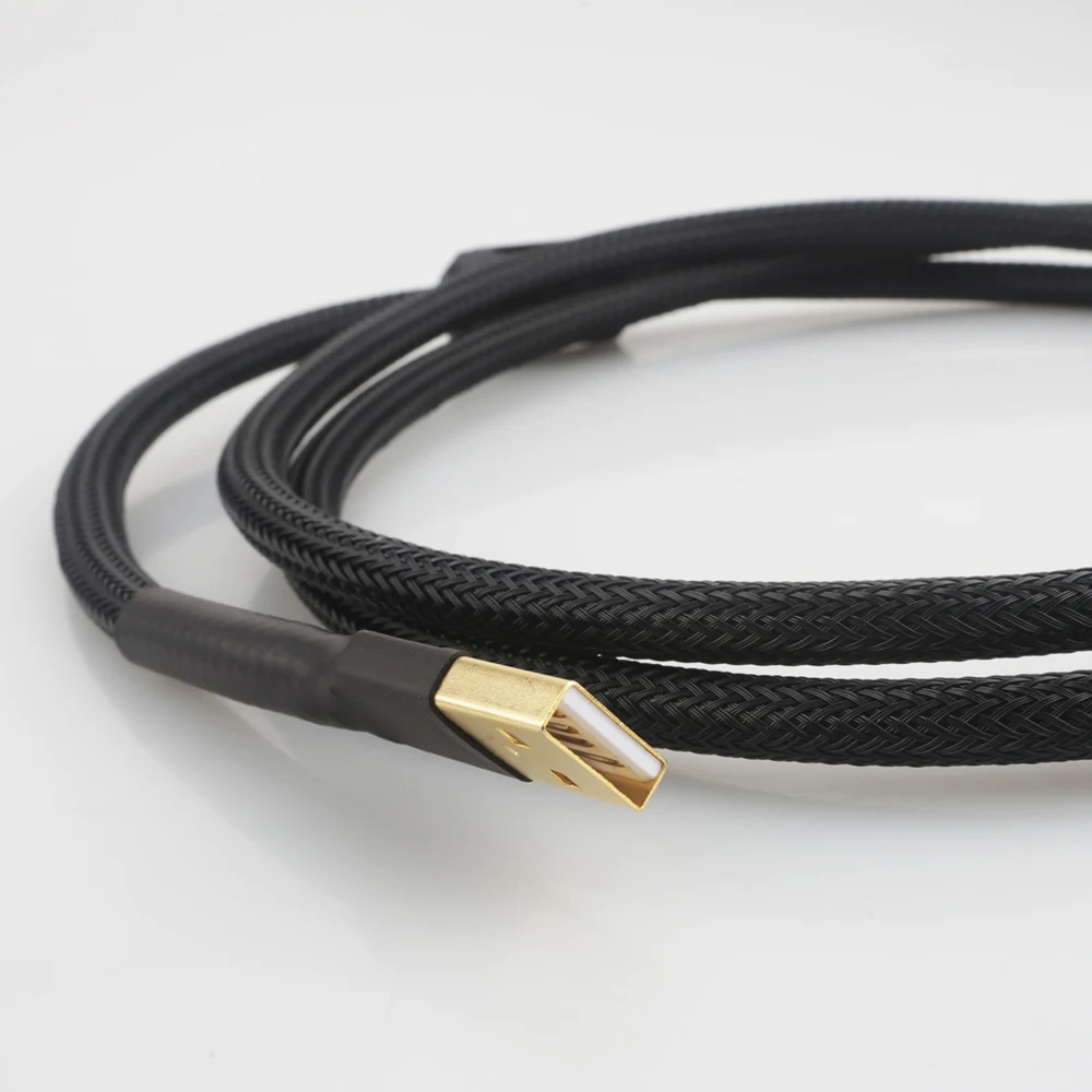 High Quality usb line hifi USB cable Dual magnetic ring Gold-plated cable type A to type C / micro USB