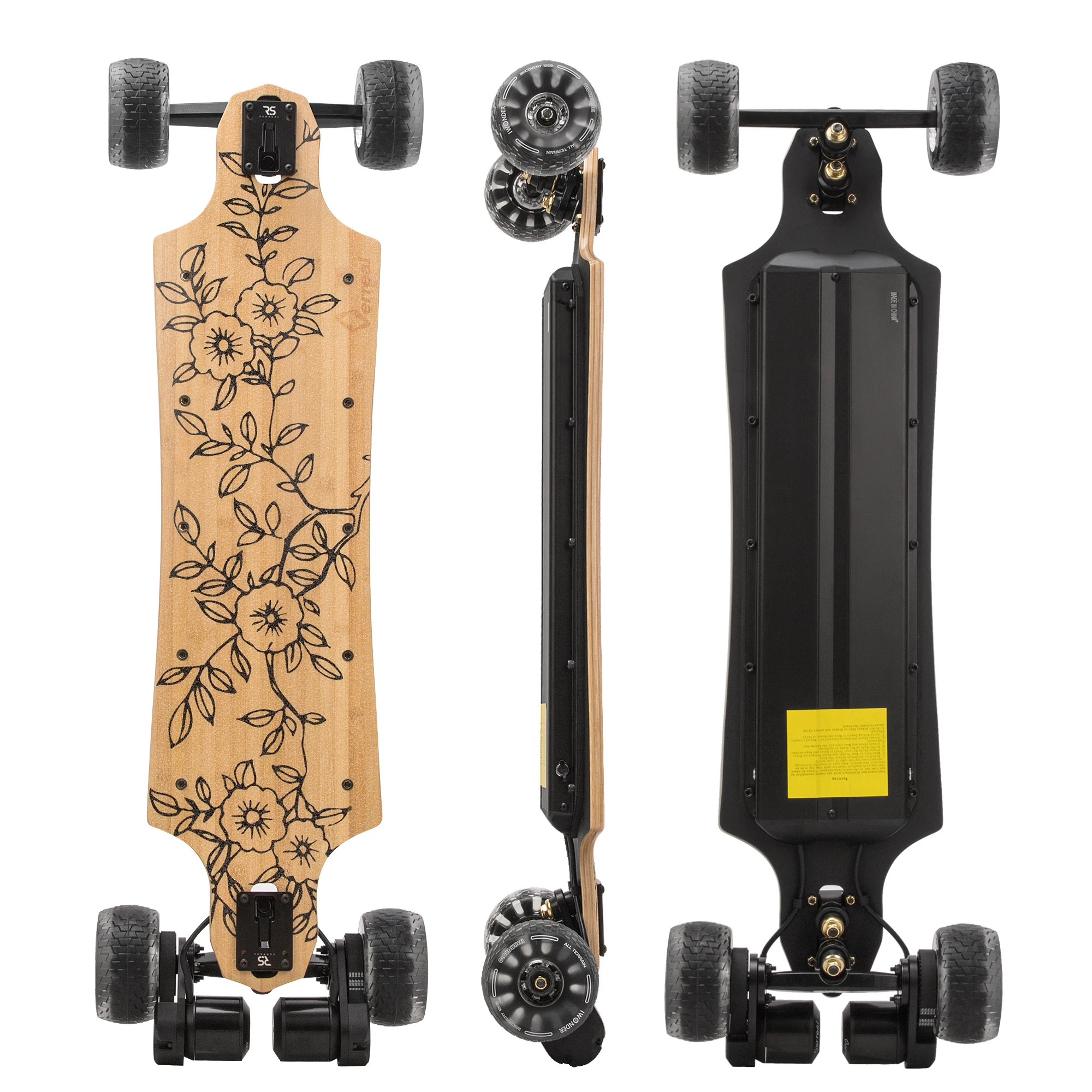 

Verreal RS 120 Electric Skateboards & Longboards Dual 4000W 6368 Motors Range 31 Miles/50 Kilometers Top Speed 26MPH/42KMPH
