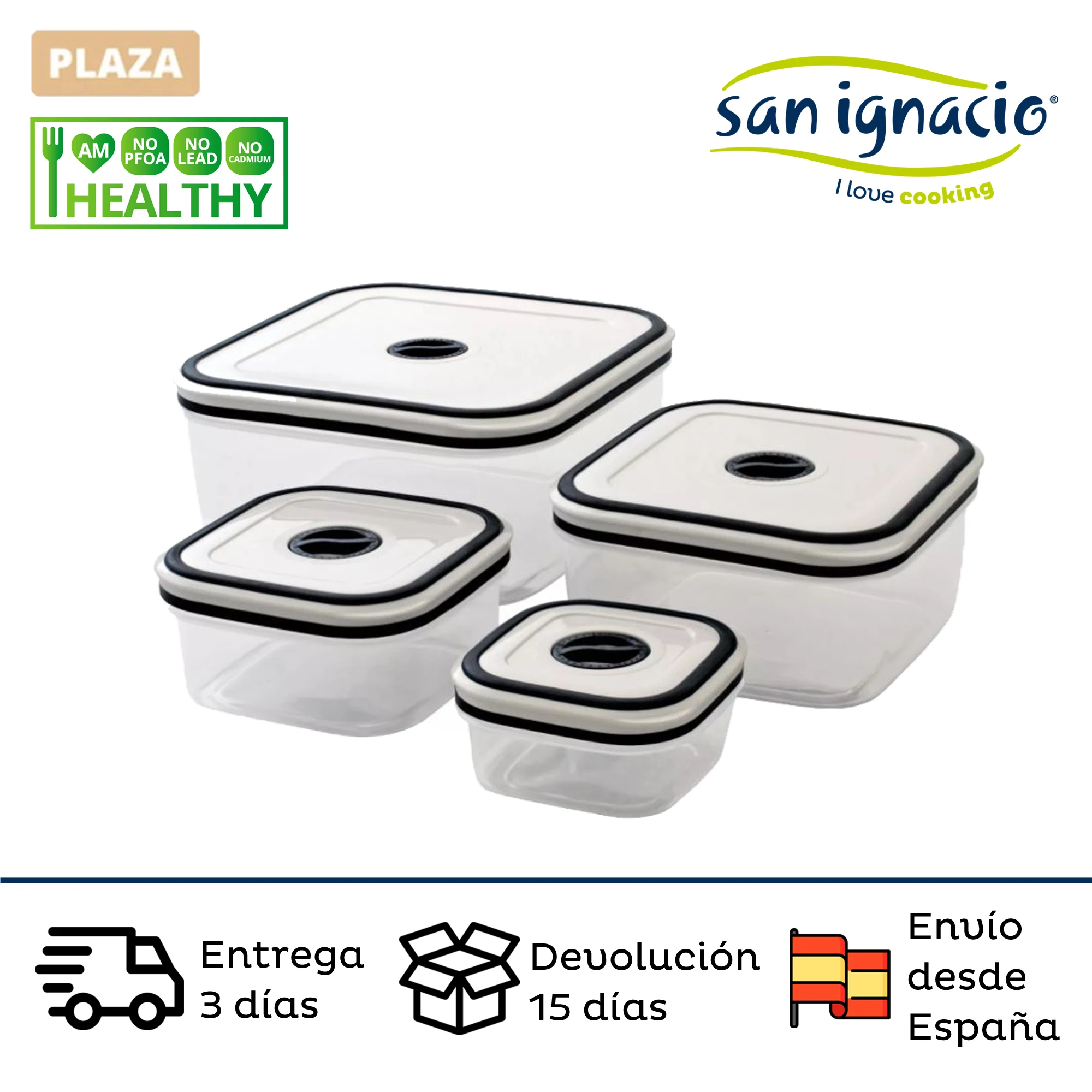 Fiamberas SAN IGNACIO Fresh Food airtight plastic microwave fit