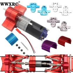 Cambio di trasferimento in metallo con motore a spazzola 370 per MN D90 MN99S MN91 WPL B14 B16 B24 B36 C14 C24 JJRC Q60 cambio di velocità aggiornato