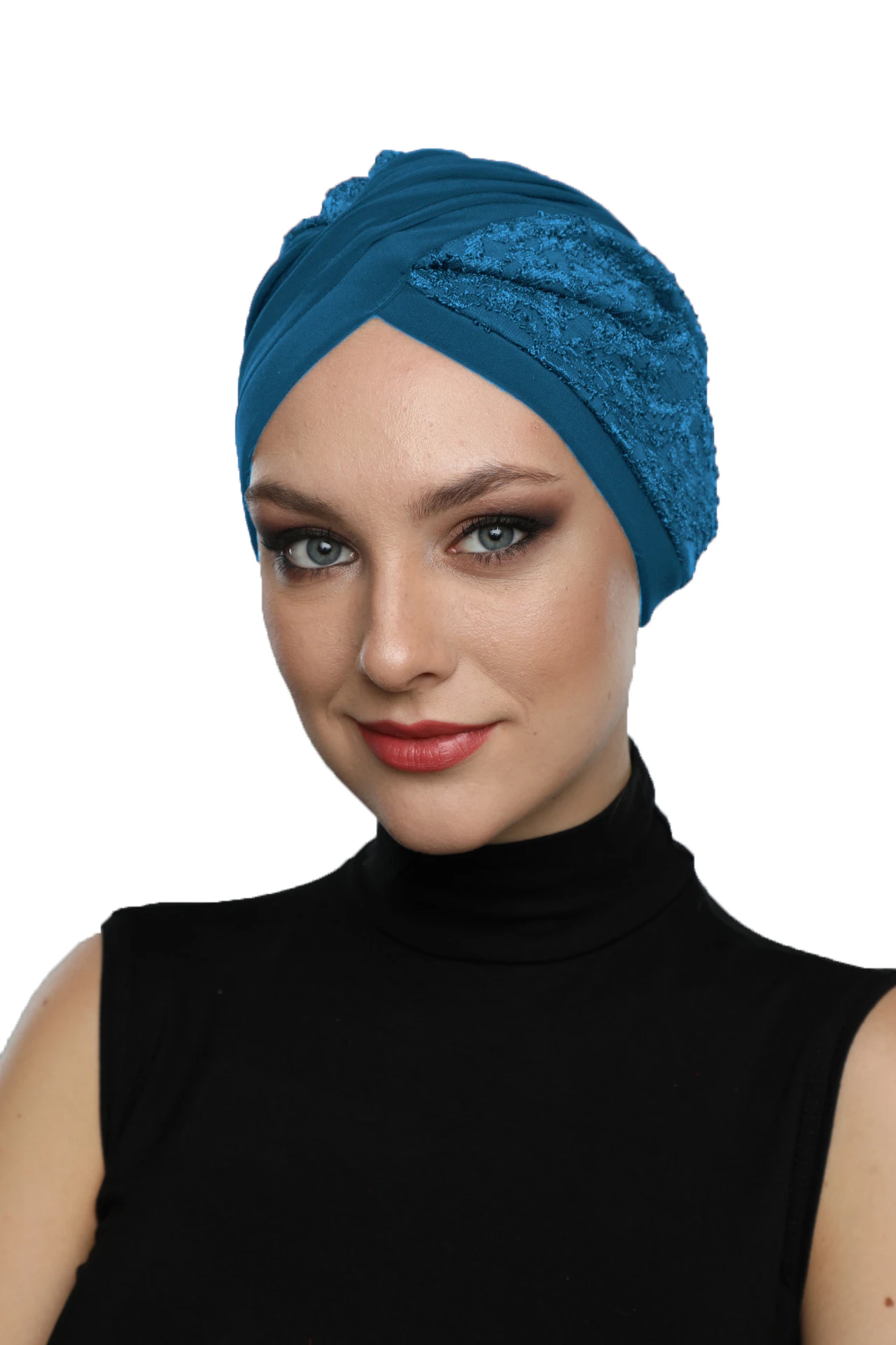 Hijab turbante de renda cruzada para mulheres muçulmanas, cachecol, boné de câncer, produto especial, boina, bandana, xale, nova moda, pronto feito, 2024