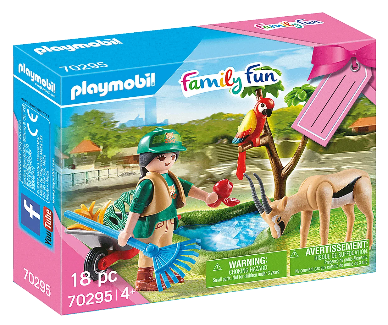 Playmobil Set Zoo, 70295, original, clicks, toys for boys, girls, gifts, collector, figures, dolls, shop, with box, new, man, woman, official license, famobil