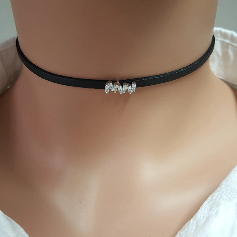 Women Choker Necklace Fine Jewelry for Women 925 Sterling Silver Made in TURKEY