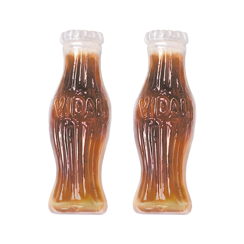 Vidal treats filled Cola bottles tray 75 ud-gluten free-with all the best of classic cola bottles and a delicious filling that intensifies its flavor.