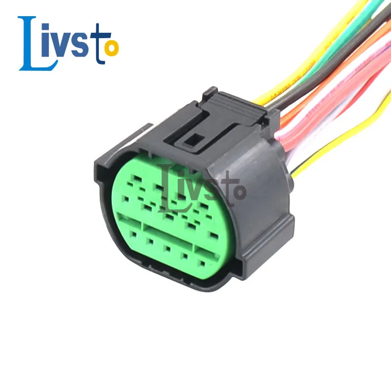 1 Sets Tyco 14pin Plastic Cable Plug Kia K2K3K5 Headlight Waterproof Auto Wire Harness Connector GL301-14021