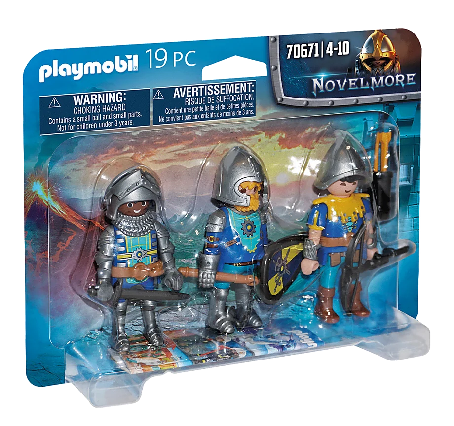 Playmobil Set 3 Novelmore Knights Set, 70671, original, toys, boys, girls, gifts, collector, figures, dolls, shop, with box, new, man, woman