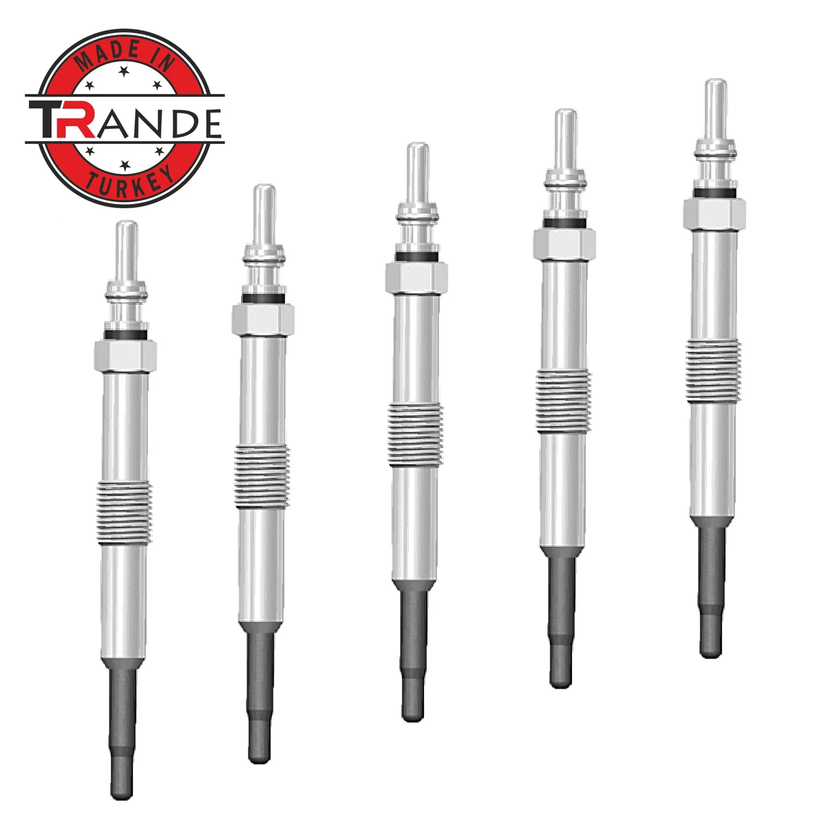 Trande Diesel Engine Heater Glow Plug 5 Pcs 11V For ERR6066 Made In Turkey Trande Store Guarantee