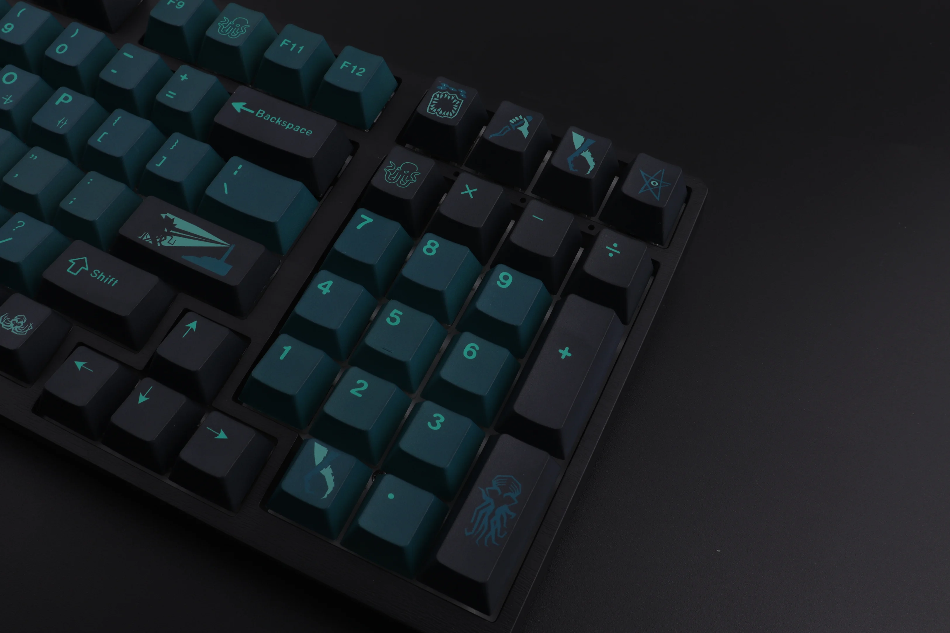 Gmk Horror Abgrund pbt Tasten kappe, 129 Tasten Tasten kappen Kirsch profil Farbstoff-Sub personal isierte Tasten kappen für mechanische Tastatur