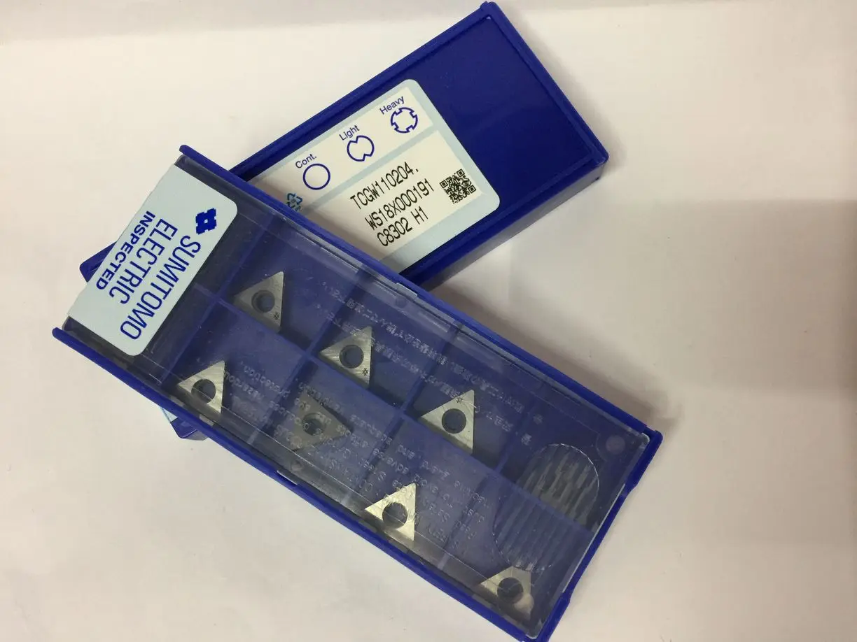 

TCGW110202 TCGW110204 H1 TPGW110304 EH10 Carbide Inserts Sumitomo Internal Turning Tool